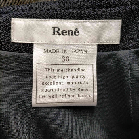 ルネ Rene  Rene フレアスカート ひざ丈 リボン  レディース JPN:36
